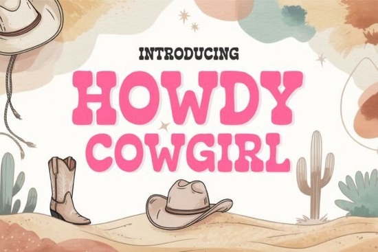 Howdy Cowgirl Font